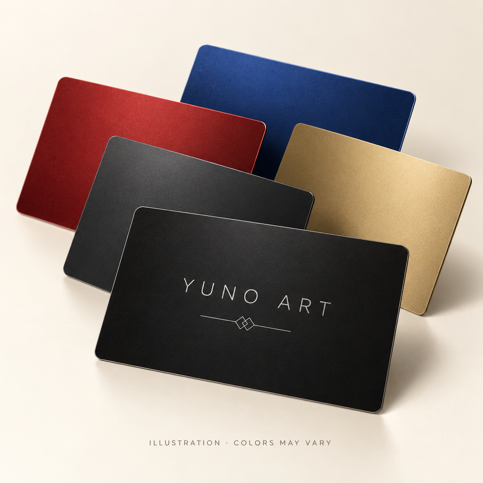 Laser Engraved Metal Business Cards